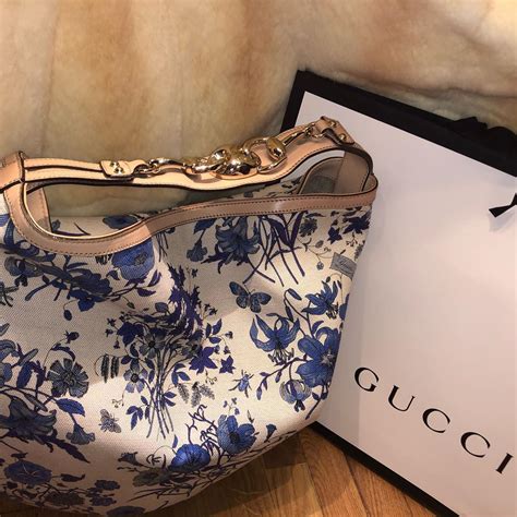 borsa a fiori blu gucci|Gucci borse a mano.